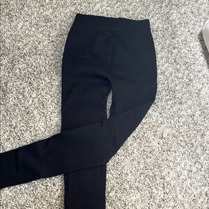Zara Black Ribbed Leggings